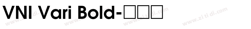 VNI Vari Bold字体转换